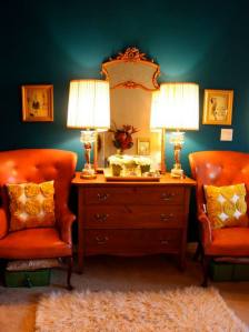 More orange, this time with teal. I am in heaven!