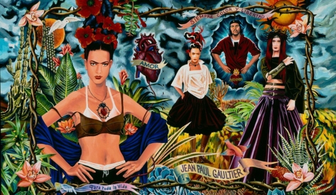 Jean Paul Gaultier and Frida. (pinterest)